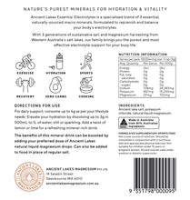 Load image into Gallery viewer, Ancient Lakes Mineral <br> Balance Essential <br> Electrolytes 450gr
