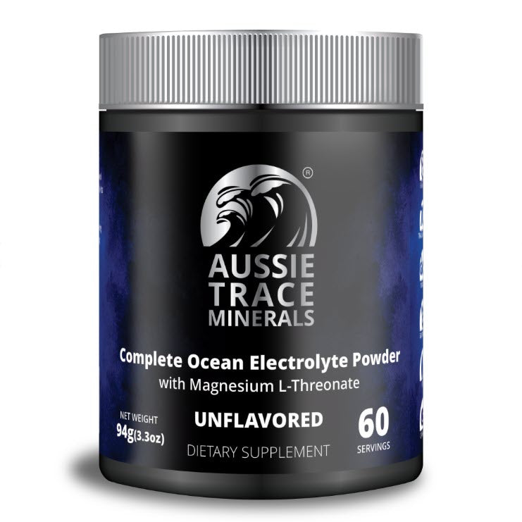 Aussie Trace Minerals Complete Ocean Electrolyte Powder with Magnesium L-Threonate