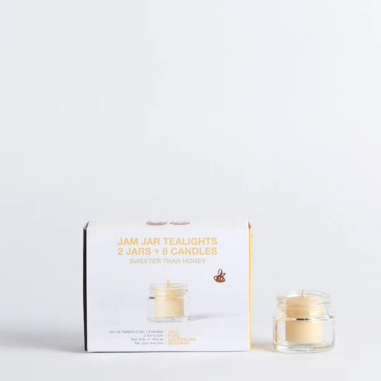 Queen B Jam Jar Tealight Candles