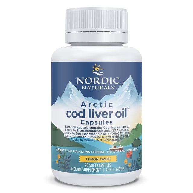 Nordic Naturals Arctic Cod Liver Oil Lemon 90ct