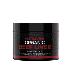 Load image into Gallery viewer, Nutraviva Organic Beef Liver Capsules