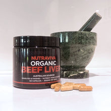 Load image into Gallery viewer, Nutraviva Organic Beef Liver Capsules
