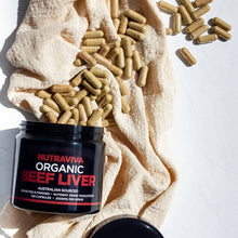 Load image into Gallery viewer, Nutraviva Organic Beef Liver Capsules