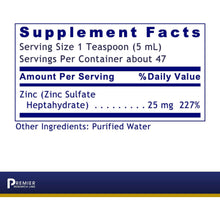 Load image into Gallery viewer, Premier Research Labs Liquid Zinc Ultra 235ml