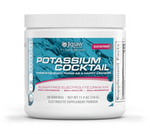 Load image into Gallery viewer, Jigsaw Health Potassium Blue Raspberry Cocktail Jar 60 Servings