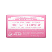 Load image into Gallery viewer, Dr. Bronner's Pure Castile Bar Soap Hemp Cherry Blossom 140gr