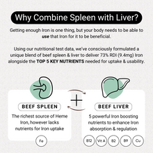 Load image into Gallery viewer, Cell Squared Organic Grass-Fed Beef Liver & Spleen 160ct