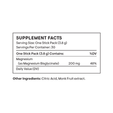 Load image into Gallery viewer, Magnesium Bisglycinate Travel Packs 30 Servings