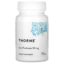 Load image into Gallery viewer, Thorne Zinc Picolinate 30mg 60ct