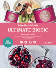 Load image into Gallery viewer, Eden Healthfoods Ultimate <br> Biotic Pre/Probiotic <br> 25 Billion Friendly <br> Bacteria 80gr