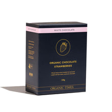 Load image into Gallery viewer, Organic Times White Chocolate Strawberries 100gr