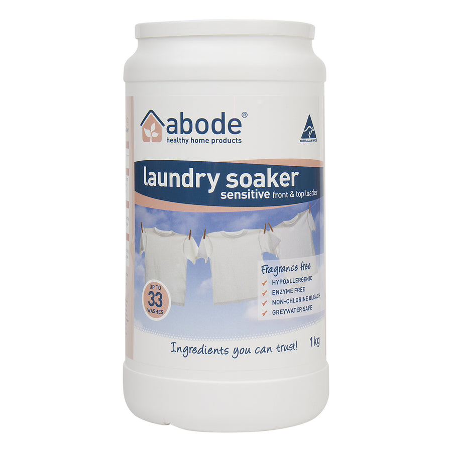 Abode Laundry Soaker Fragrance Free 1kg