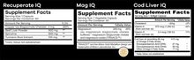 Load image into Gallery viewer, FIQ Recuperate IQ, <br> Mag Glycinate IQ & Cod Liver IQ