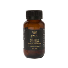 Load image into Gallery viewer, Golden Grind Turmeric Capsules With Black Pepper - 60 capsules