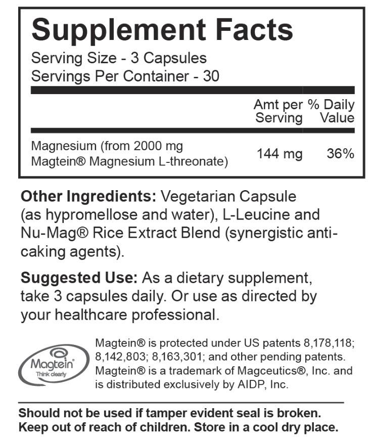 Jigsaw Health MagPure Brain Boost 90ct KimiKim Organics