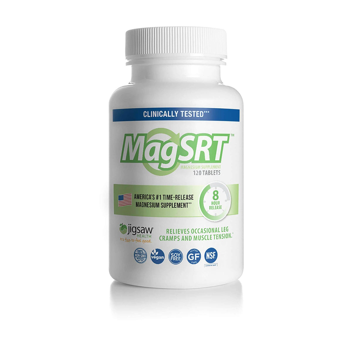 Jigsaw Health Magnesium W/SRT 120ct KimiKim Organics