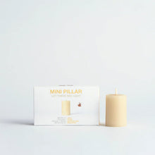 Load image into Gallery viewer, Queen B Mini-Pillar <br> 3 Pack Candles <br> (8hr Burn Time)