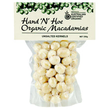 Load image into Gallery viewer, Hand'n'Hoe Certified Organic <br> Whole Macadamia Kernels <br> (Vacuum Sealed)