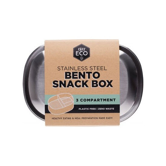 EVER ECO Stainless Steel Snack Box - 3 Compartments