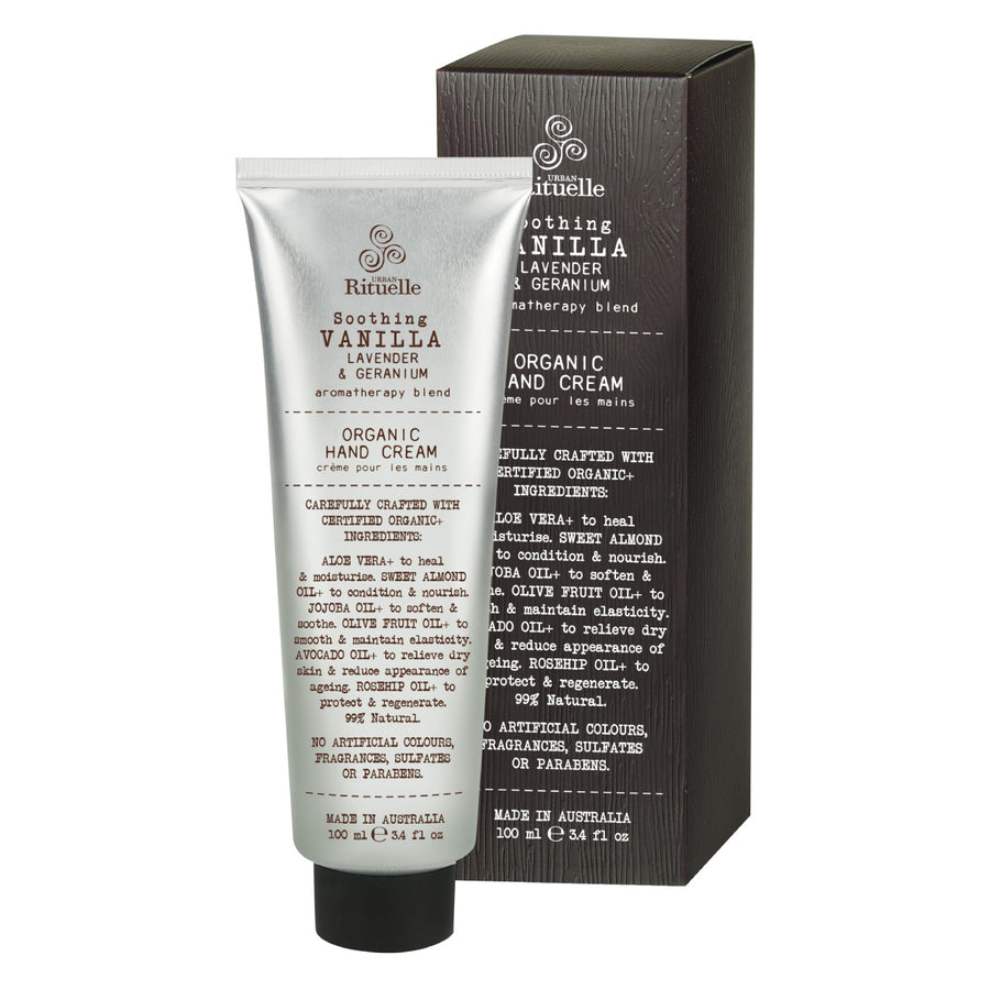 Rituelle Organic Hand Cream Vanilla, Lavender & Geranium