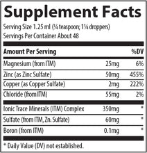 Load image into Gallery viewer, Trace Minerals Ionic Zinc