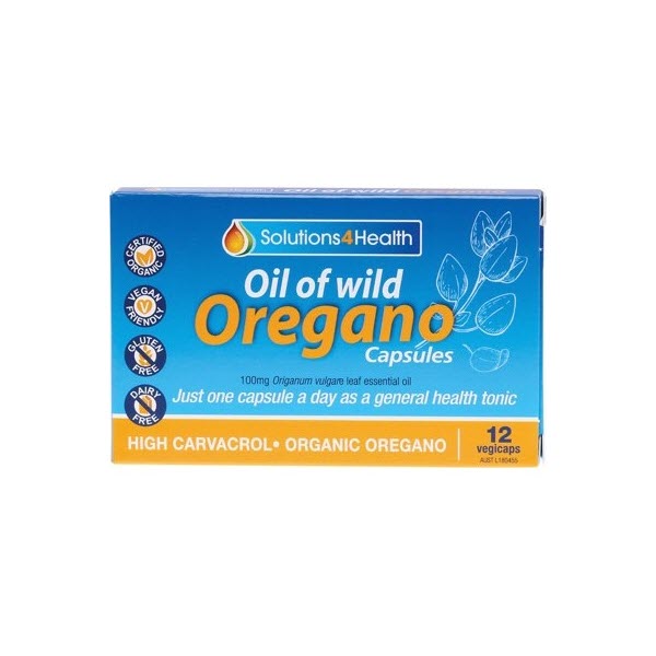 Solutions 4 Health Oil Of Wild Oregano VegeCaps 12 capsules