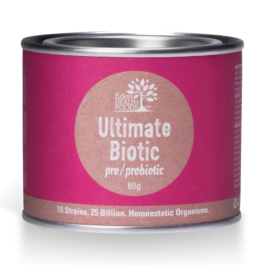 Eden Healthfoods Ultimate Biotic Pre/Probiotic - 25 Billion Friendly Bacteria 80gr