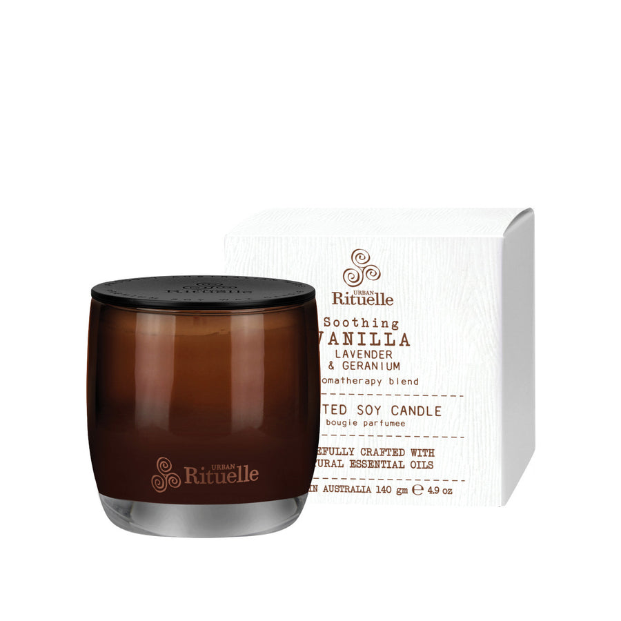 Rituelle Scented Soy Candle Vanilla, Lavender & Geranium 140gr