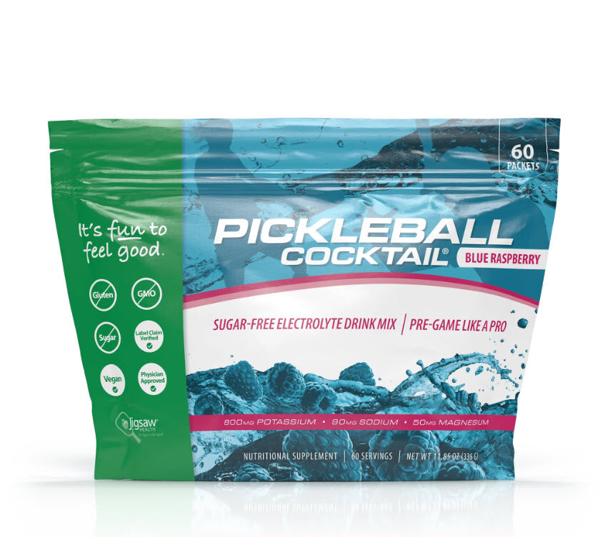 Jigsaw Health Pickleball Blue Raspberry Cocktail Packets 60 Servings