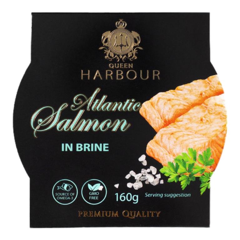 Queen Habour Atlantic Salmon Fillet in Brine 160gr – KimiKim Organics