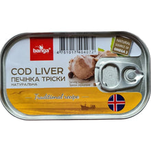 Load image into Gallery viewer, Banga Cod Liver with Bay Leaf and Black Pepper