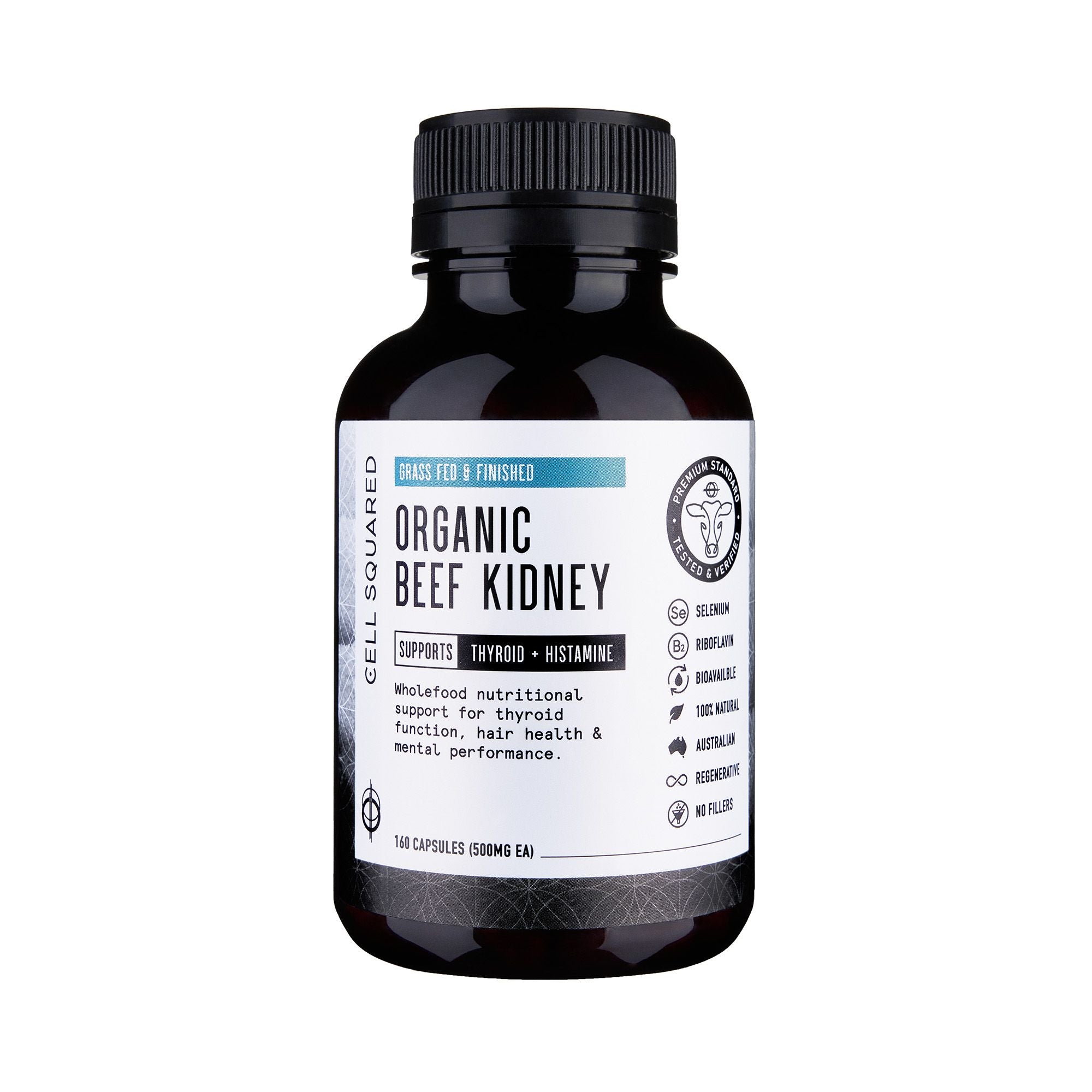 Cell Squared Organic GrassFed Beef Kidney 160ct KimiKim Organics