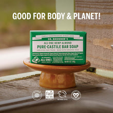Load image into Gallery viewer, Dr. Bronner&#39;s Pure Castile Bar Soap Hemp Almond 140gr
