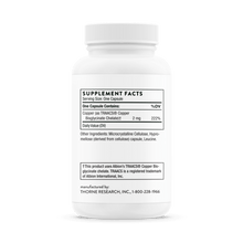 Load image into Gallery viewer, Thorne Copper Bisglycinate 60ct
