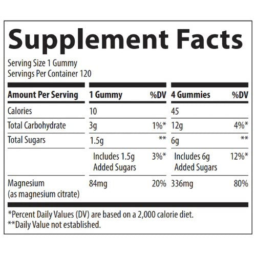 Trace Minerals Magnesium Gummies Watermelon 120ct KimiKim Organics