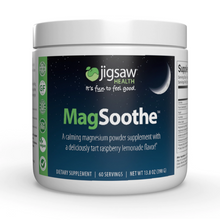 Load image into Gallery viewer, Jigsaw Health MagSoothe &lt;br&gt; Tart Raspberry Lemonade &lt;br&gt; Jar - 60 Servings
