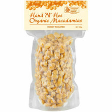 Load image into Gallery viewer, Hand&#39;n&#39;Hoe Certified Organic Honey Roasted Macadamia Kernels

