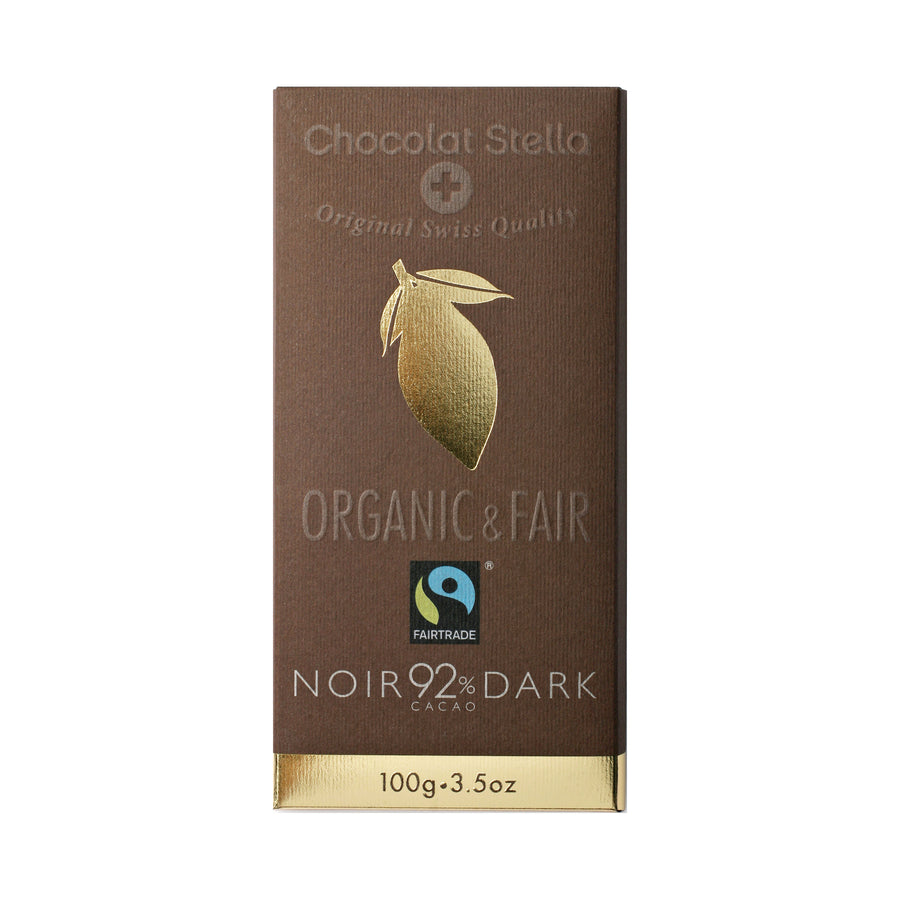Organic & Fair Gluten Free 92% Dark Chocolate 100gr