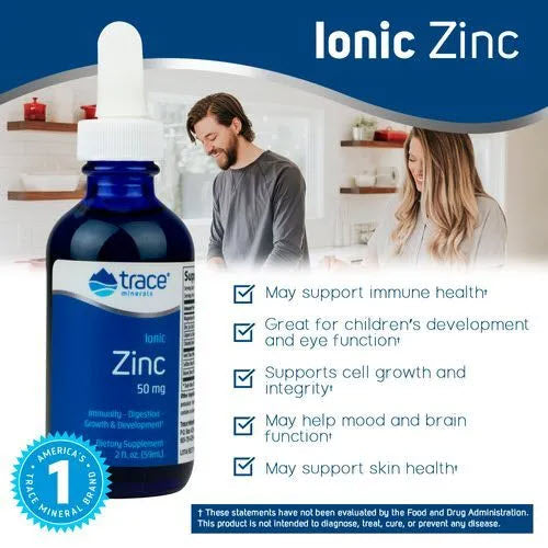 Trace Minerals Ionic Zinc 59ml KimiKim Organics