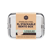 Load image into Gallery viewer, EVER ECO XL Stackable Bento Box 2 Tier + Mini Container 1900ml