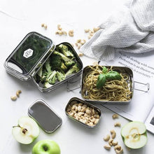 Load image into Gallery viewer, EVER ECO XL Stackable Bento Box 2 Tier + Mini Container 1900ml
